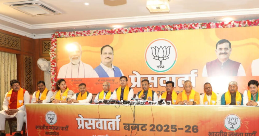 भारतीय जनता पार्टी के राष्ट्रीय महासचिव विनोद तावडे ने केंद्रीय बजट 2025-26 पर पत्रकार-वार्ता को किया संबोधित