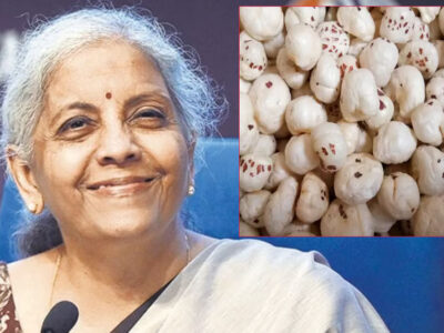 सरकार के बजट में बिहार के किसानों की बल्ले-बल्ले, वित्त मंत्री ने मखाना बोर्ड का कर दिया एलान