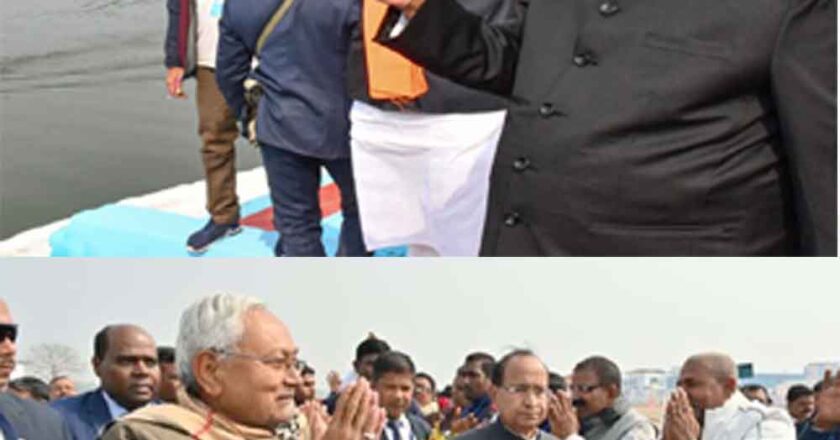 बिहार-मुख्यमंत्री नीतीश की प्रगति यात्रा पहुंची भागलपुर, पोखर जीर्णाेद्धार एवं खेल मैदान का लोकार्पण और जीविकोपार्जन योजना के बांटे चेक