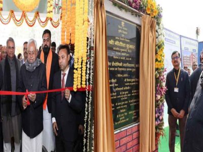 बिहार-मुख्यमंत्री नीतीश की प्रगति यात्रा पहुंची भागलपुर, पंचायत भवन- लाइब्रेरी और आरओबी का किया निरीक्षण