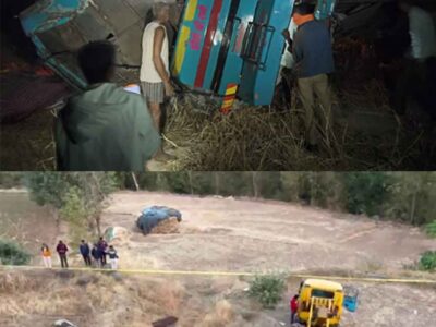 गुजरात में बस खाई में गिरी, मध्य प्रदेश के पांच तीर्थयात्रियों की मौत
