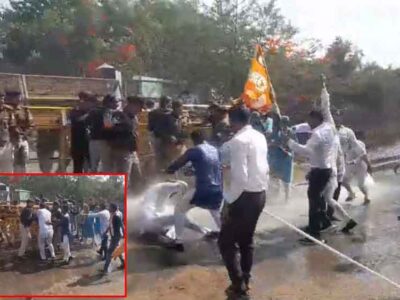 बेरोजगारी और युवाओं में नशे की लत के खिलाफ यूथ कांग्रेस के पदाधिकारियों और कार्यकर्ताओं ने किया प्रदर्शन, पुलिस से हुई झड़प