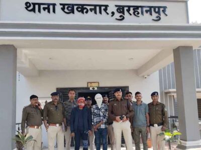 पाचोरी गांव में बनी अवैध पिस्टलों की तस्करी करते दो तस्कर गिरफ्तार