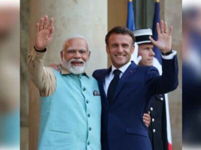फ्रांस के राष्ट्रपति ने कहा- भारत और फ्रांस दो महान शक्तियां हैं और हमारे बीच विशेष संबंध हैं