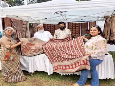 मध्यप्रदेश के बाग प्रिंट शिल्पियों की पुणे की विरासत हाट में धूम