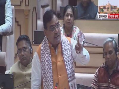 मुख्यमंत्री शर्मा ने राज्यपाल के अभिभाषण के बहस पर जवाब में विपक्ष पर किया हमला, विपक्ष ने फोन टैपिंग बंद करो के लगाए नारे