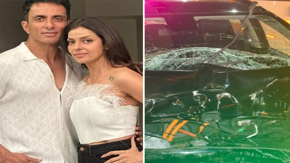 नागपुर हाइवे पर सोनू सूद की पत्नी का हुआ भीषण एक्सीडेंट, कार की हुई ट्रक से भिड़ंत