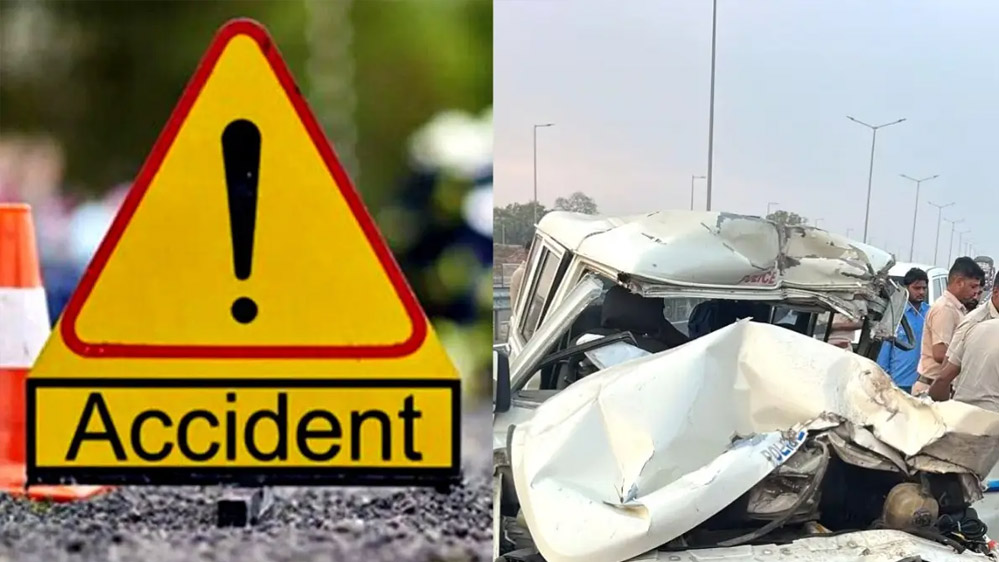 सिरसा में गुजरात पुलिस की गाड़ी को अज्ञात वाहन ने मारी टक्कर, तीन पुलिसकर्मियों की मौके पर मौत, एक घायल