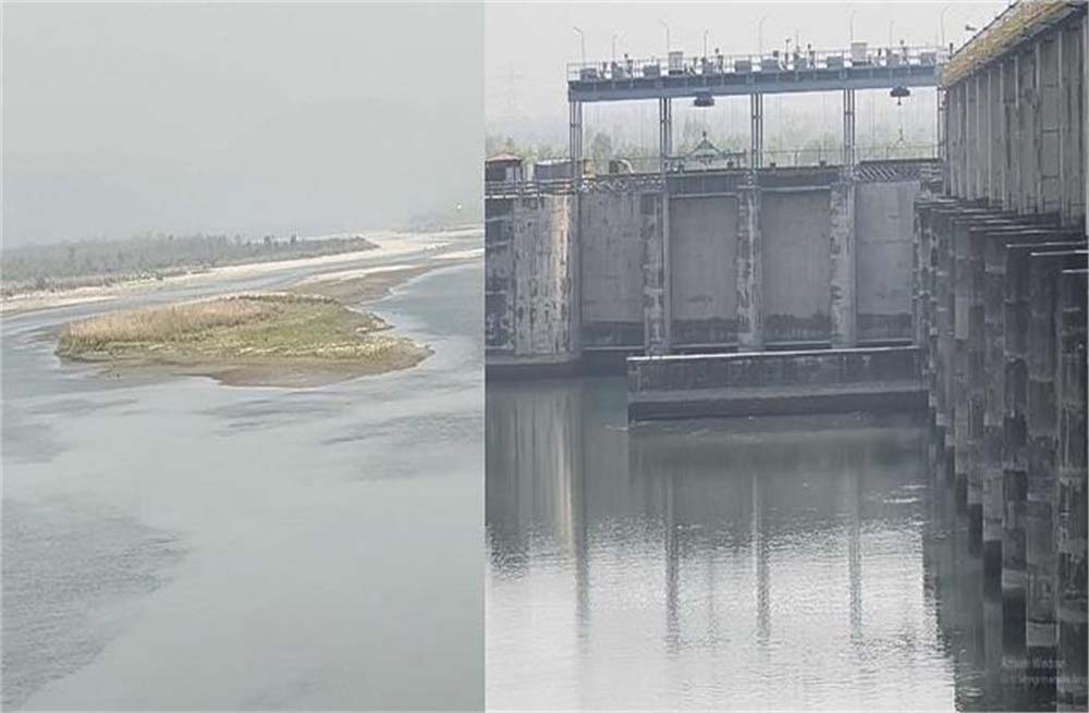 मानसून सीजन में लबालब पानी से भरा हथिनीकुंड बैराज पर अब जल संकट गहरागया, सामने आई ये बड़ी वजह