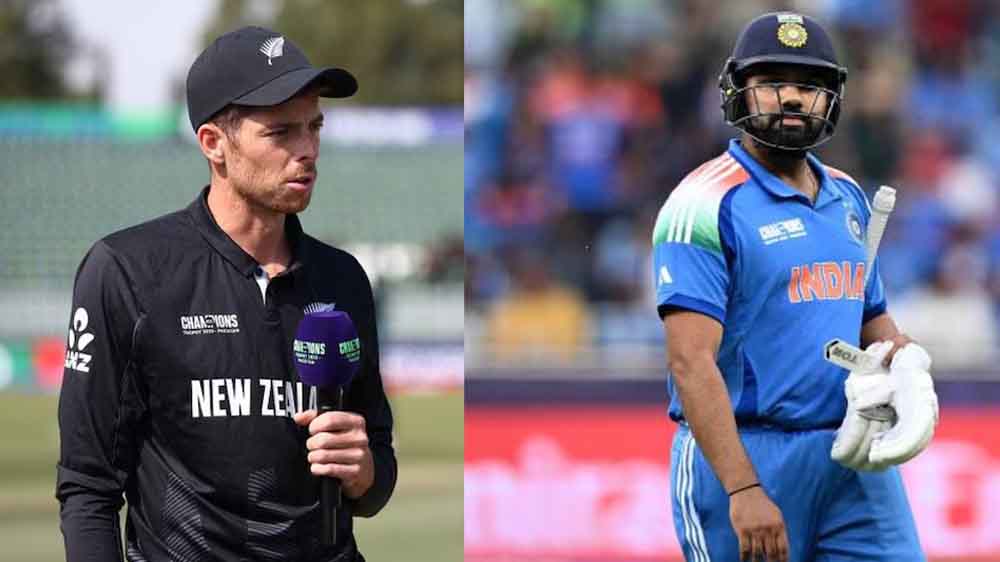 भारत को एक ही वेन्यू पर खेलने का फायदा मिला है, फाइनल से पहले न्यूजीलैंड के कप्तान का भी दुबई की प‍िच पर बयान आया