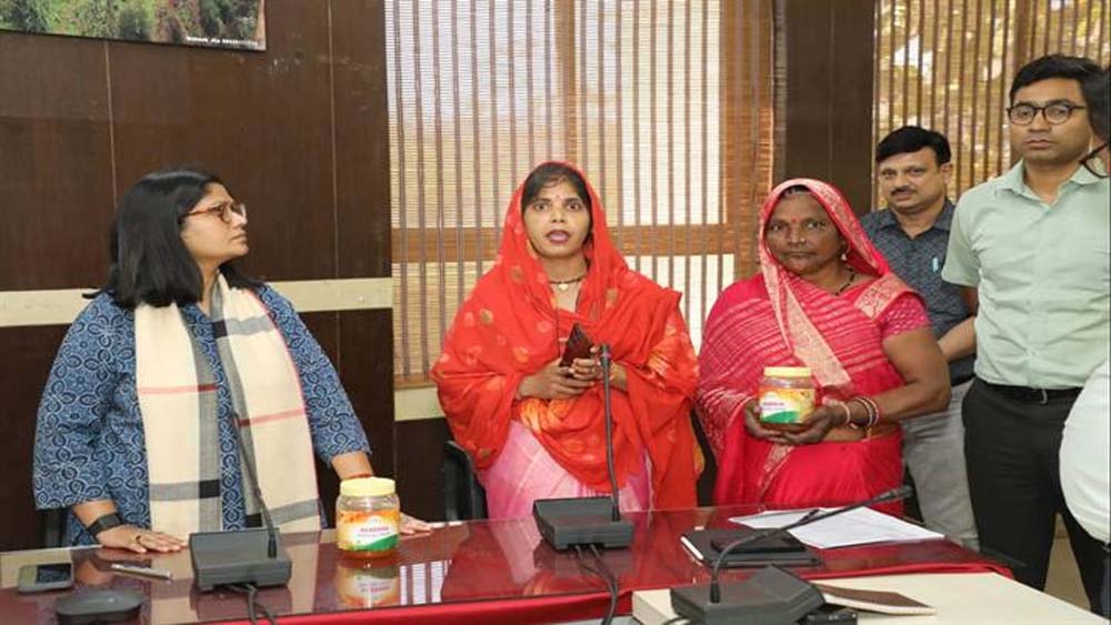 जिले की ग्राम पंचायत उदयपुरा, जखारा एवं इकहरा की महिलाओं ने मधुमक्खी पालन को बनाया अपना रोजगार