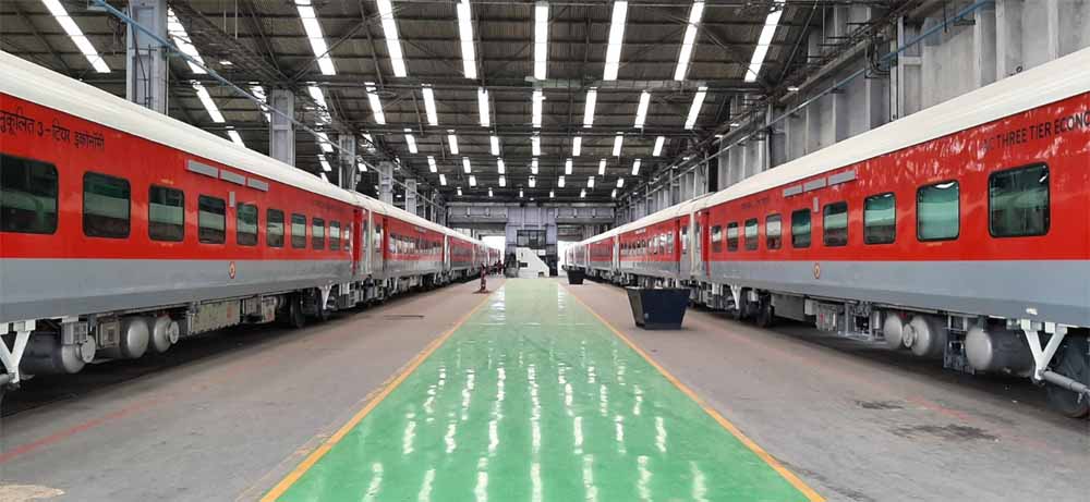 भारतीय रेल का नया कीर्तिमान, बीते वित्त वर्ष में बनाए 7,134 कोच