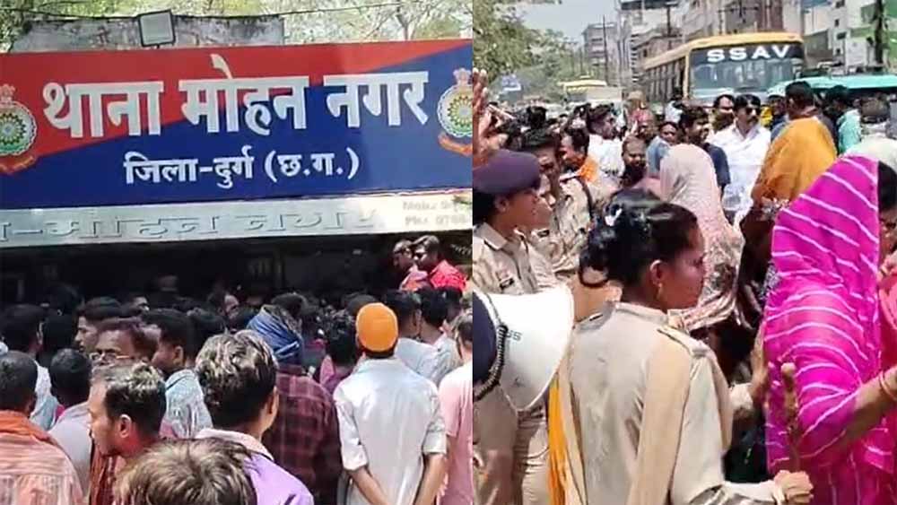 बच्ची का कार में शव मिलने का मामला: आक्रोशित लोगों ने किया थाने का घेराव, आरोपियों को फांसी देने की मांग