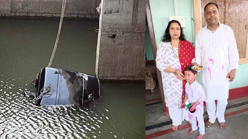 नहर में गिरी स्कॉर्पियो, परिवार के चार की मौत