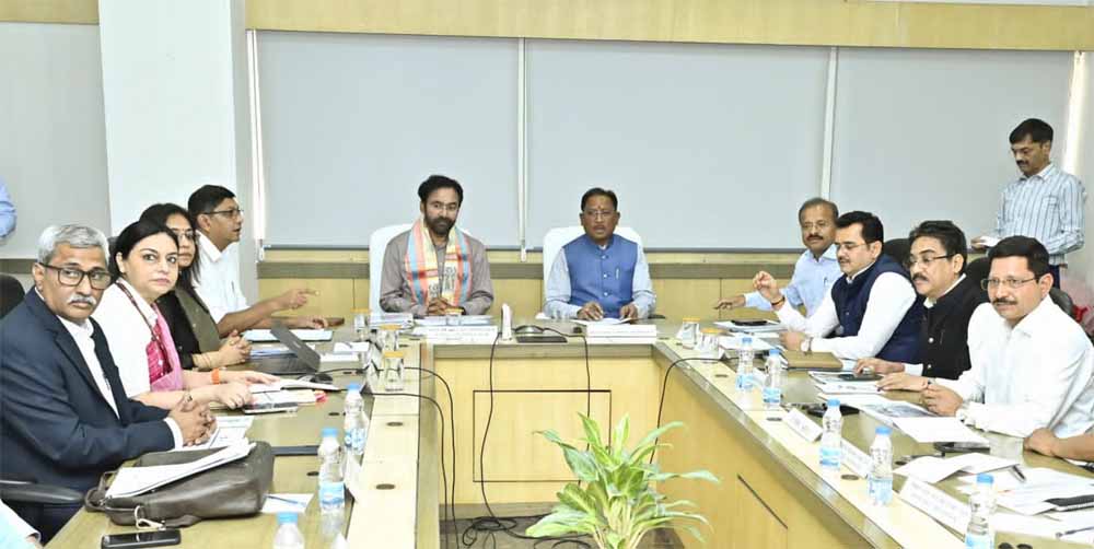 मुख्यमंत्री साय और केंद्रीय कोयला मंत्री जी. किशन रेड्डी ने खनिज विभाग के कामकाज की समीक्षा की