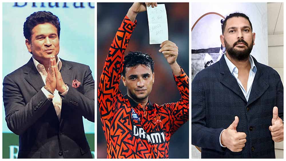 गुरु युवराज से लेकर तेंदुलकर तक ने शतकवीर अभिषेक को दी बधाई