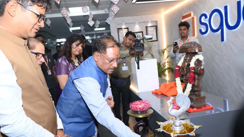 रायपुर : मुख्यमंत्री विष्णु देव साय ने स्क्वायर बिजनेस सर्विसेज को किया ऑफिस स्पेस  आबंटित