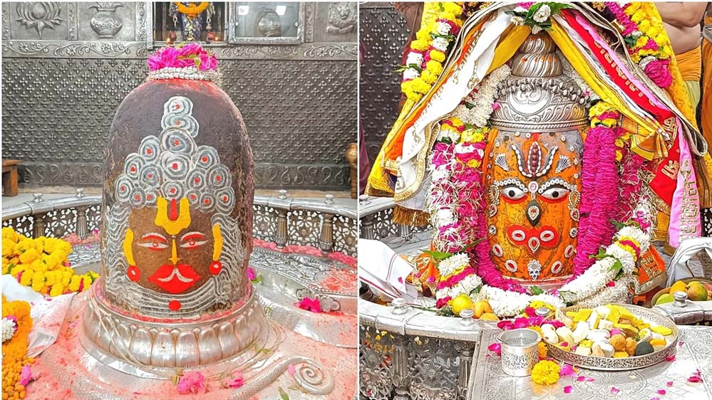 हनुमान जी के रूप में नजर आए बाबा महाकाल, हनुमान जन्मोत्सव हुई विशेष भस्मारती