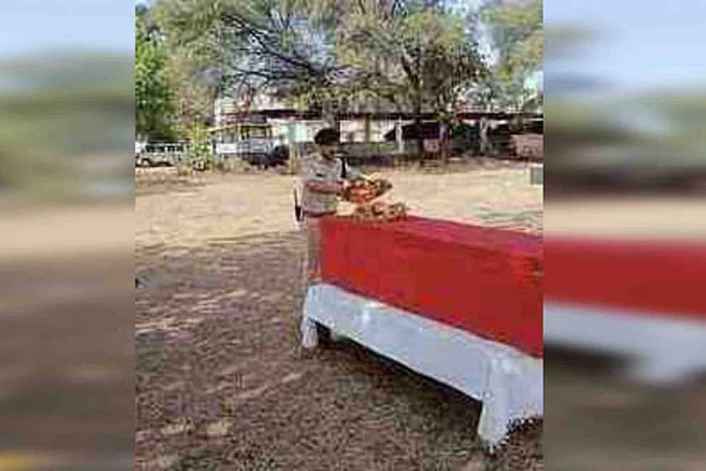 दिवंगत सब इंस्पेक्टर नाथूराम को गार्ड ऑफ ऑनर के साथ  दी विदाई, ड्यूटी के दौरान हादसे हुआ निधन