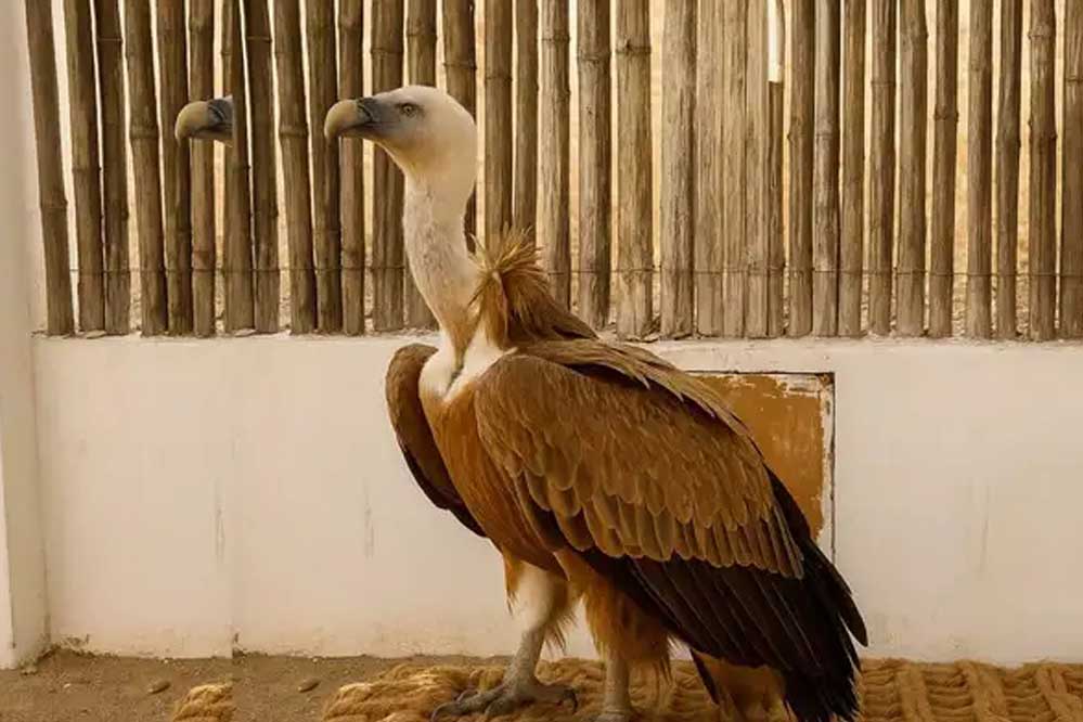 मध्य प्रदेश से उड़े गिद्ध की रिकॉर्ड उड़ान, पाकिस्तान होते हुए पहुंचा किर्गिस्तान