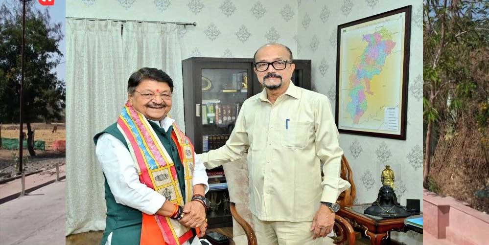 रायपुर : कैलाश विजयवर्गीय ने कहा कि वो गांधी गाय की पूजा करते थे, यह गांधी तो बीफ खाता है