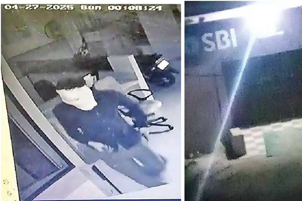 बैंक में खिड़की तोड़ घुसा चोर, स्ट्रांग रूम का दरवाजा काटा और ले गया 734 चेक