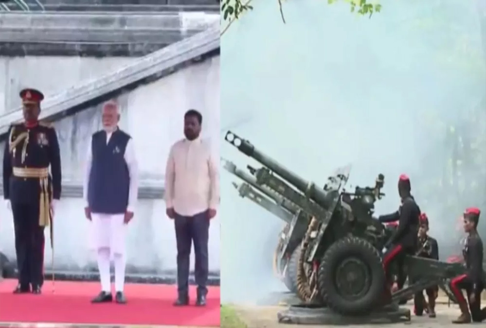 श्रीलंका में प्रधानमंत्री मोदी का ग्रैंड वेलकम,  PM को दिया गार्ड ऑफ ऑनर, 5 मंत्रियों ने की अगवानी…