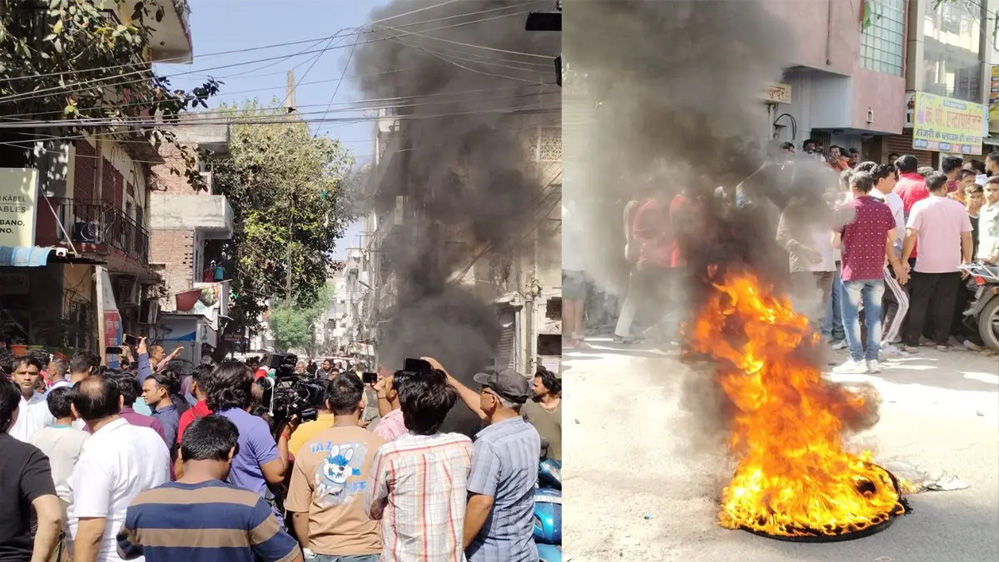 जयपुर हिट एंड रन में 3 की मौत, छोटी चौपड़ पर प्रदर्शन जारी