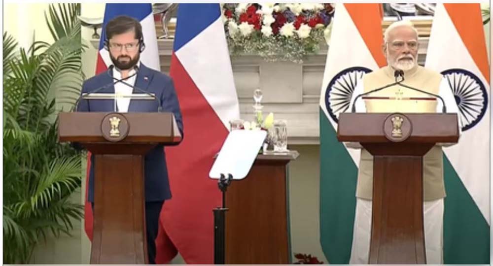 प्रधानमंत्री मोदी ने कहा- भारत और चिली इस बात पर सहमत हैं कि सभी विवादों को बातचीत के जरिए सुलझाया जाना चाहिए
