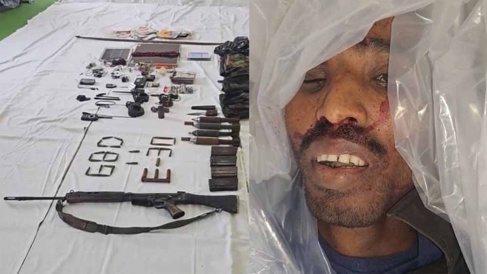 जवानों और नक्सलियों के बीच मुठभेड़, एक नक्सली ढेर