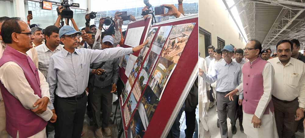 केंद्रीय मंत्री शिवराज सिंह चौहान ने किया विदिशा रेलवे स्टेशन का निरीक्षण