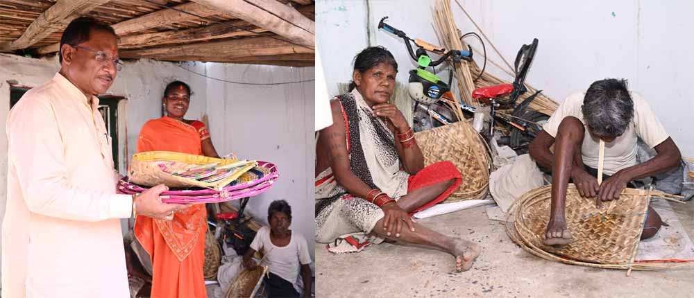 मुख्यमंत्री विष्णु देव साय ने परिवार में शादी के लिए कुलेश्वरी कमार से खरीदा पर्रा, धुकना और सुपा