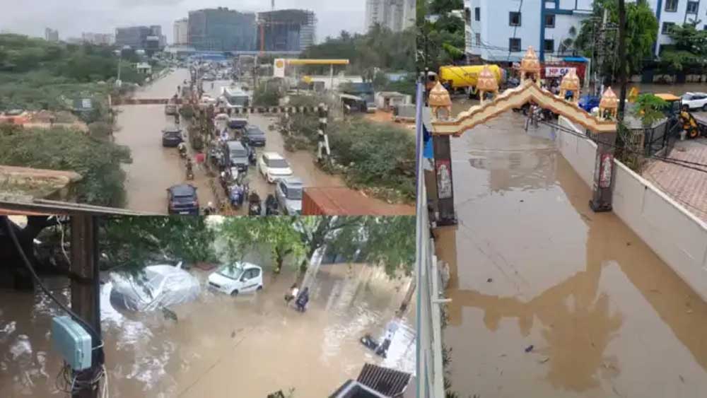 बेंगलुरु में बारिश से बाढ़ जैसे हालात, निचले इलाके हुए जलमग्न