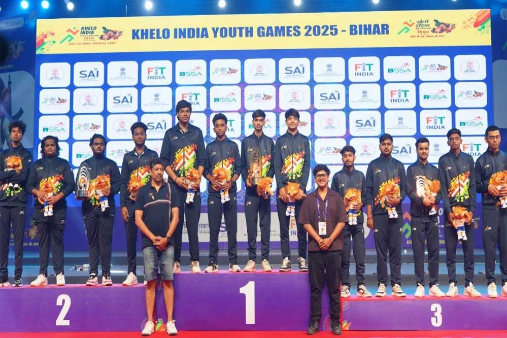 मध्यप्रदेश 9 स्वर्ण, 4 रजत और 5 कांस्य सहित कुल 18 पदकों के साथ चौथे स्थान पर