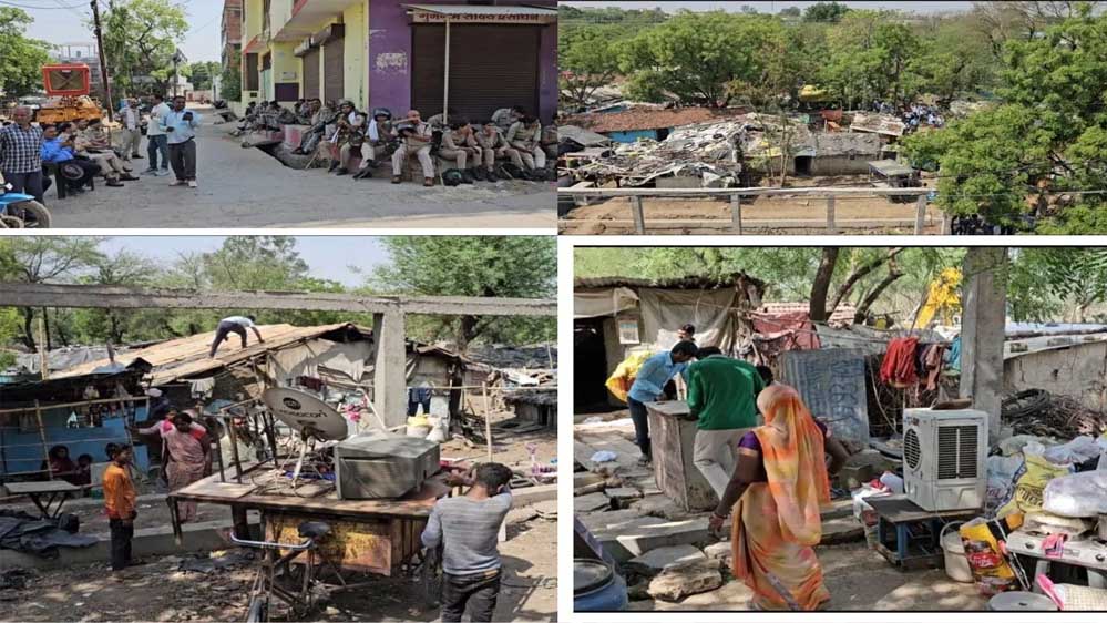 रीवा के निराला नगर में बुलडोजर ऐक्शन,सालों पुराने झुग्गीवालों को मिलेगा PM आवास