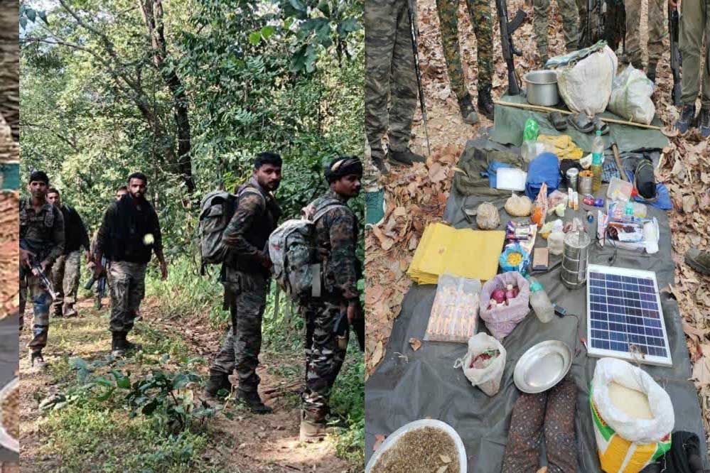 बालाघाट के जंगलों में सुरक्षा बलों और नक्सलियों के बीच मुठभेड़,  सामान बरामद