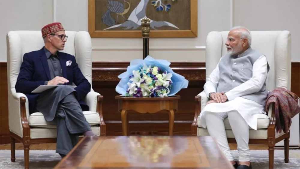 मुख्यमंत्री उमर अब्दुल्ला ने दिल्ली में प्रधानमंत्री नरेंद्र मोदी से मुलाकात की, पहलगाम आतंकी हमले के बाद पहली मुलाकात