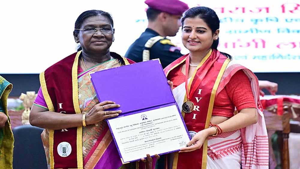 पशु चिकित्सा में बेटियों की भागीदारी शुभ संकेत: राष्ट्रपति मुर्मू