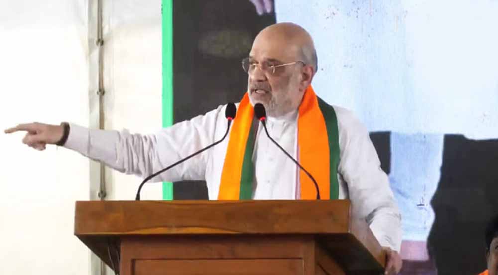 केंद्रीय गृह मंत्री अमित शाह ने मदुरै में भाजपा कार्यकर्ताओं और नेताओं को किया संबोधित