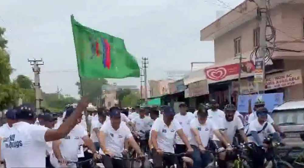 नशा मुक्त भारत पखवाड़ा के तहत जोधपुर में निकली साइक्लोथॉन