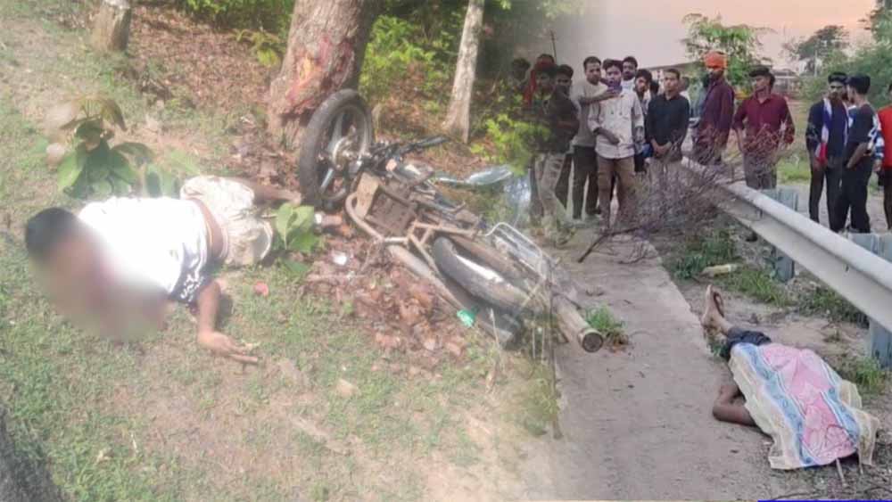 बलरामपुर में पेड़ से टकराई तेज रफ्तार बाइक, युवक की मौत