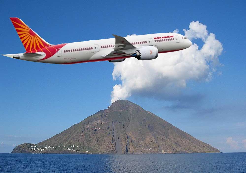 इंडोनेशिया: बाली एयरपोर्ट के पास ज्वालामुखी में विस्फोट के कारण दिल्ली लौटा एअर इंडिया का विमान