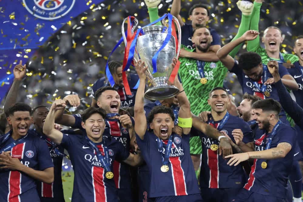 PSG ने UEFA चैंपियंस लीग का खिताब जीता,इंटर मिलान को 5-0 से हराया