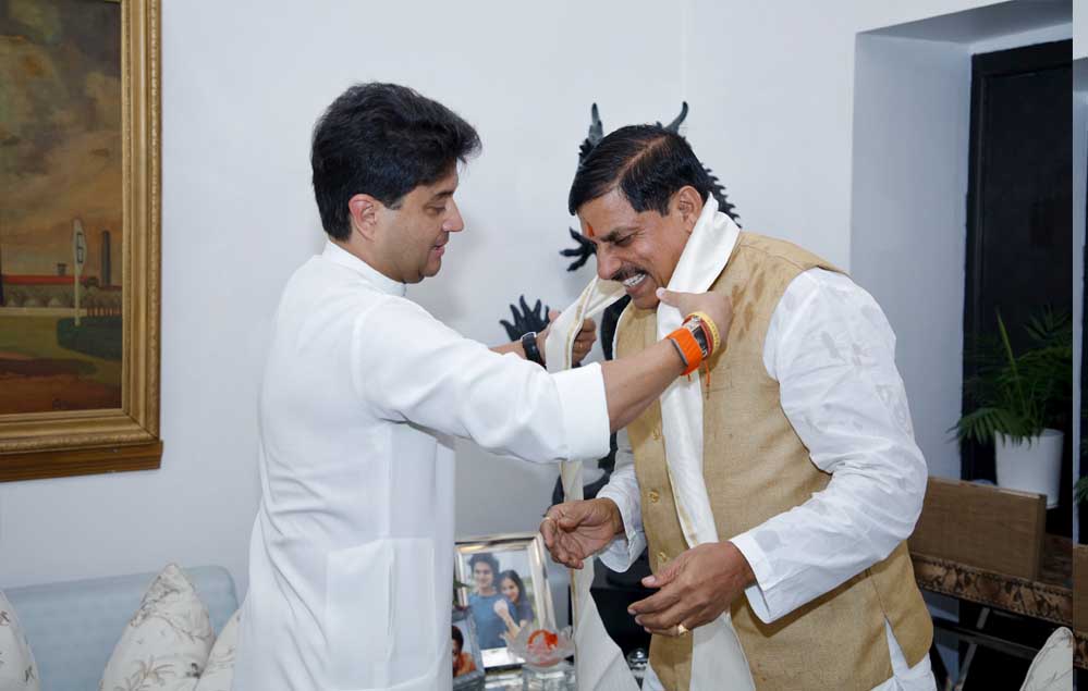 केंद्रीय मंत्री सिंधिया और CM यादव की दिल्ली में मुलाकात, प्रदेश के विकास पर हुई चर्चा