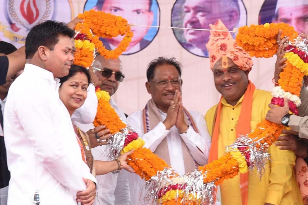 रायपुर : चन्द्रनाहू कुर्मी क्षत्रीय समाज के केन्द्रीय महाधिवेशन में शामिल हुए मुख्यमंत्री साय