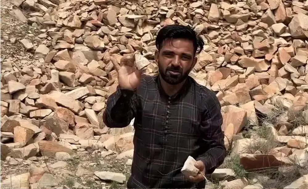 चरखी दादरी में मिला अनोखा पत्थर, जो है रबड़ की तरह लचीला, इसकी खासियत जान हर कोई हैरान