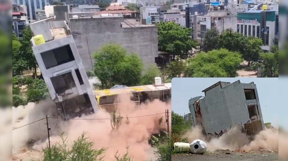 इंदौर में बारूद से इमारत उड़ाने पर हो गया विवाद, महापौर ने जांच के दिए आदेश