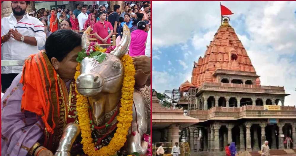 पूर्व कैबिनेट मंत्री उषा ठाकुर महाकाल मंदिर पहुंचीं, उन्होंने भगवान महाकालेश्वर के दर्शन किए