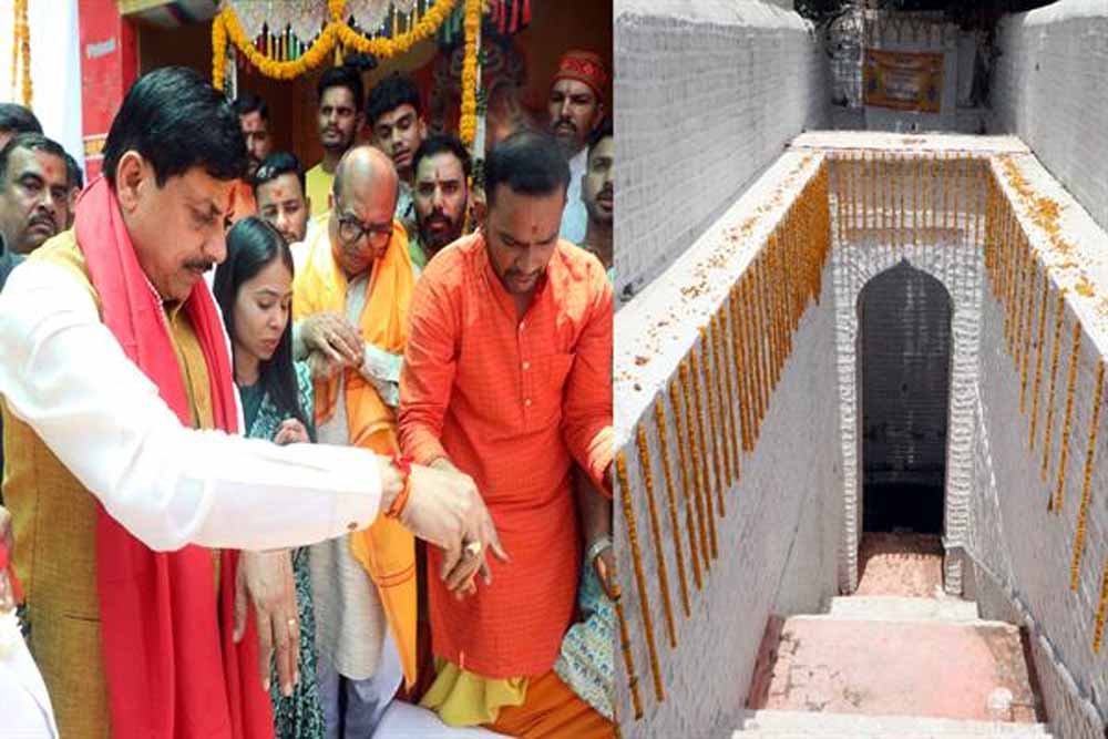 मुख्यमंत्री डॉ. यादव बावड़ी उत्सव में चिंतामण गणेश मंदिर परिसर स्थित लक्ष्मण बावड़ी से सम्मिलित हुए