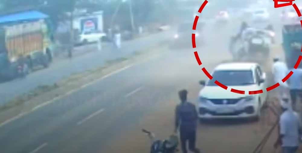 नूंह जिले के नेशनल हाईवे पर तेज रफ्तार बोलेरो डिवाइडर से टकराने के बाद बेकाबू